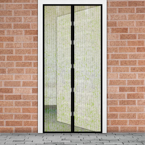 11398H • Szúnyogháló függöny ajtóra - mágneses - 100 x 210 cm - Virág mintás