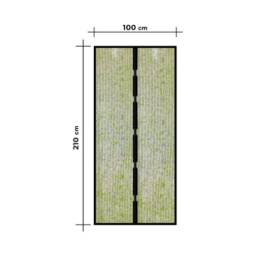 11398H • Szúnyogháló függöny ajtóra - mágneses - 100 x 210 cm - Virág mintás