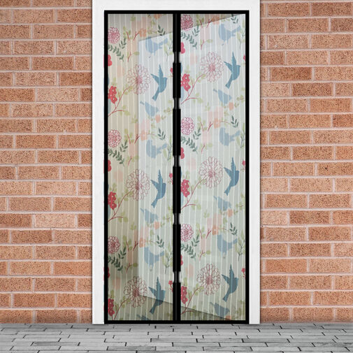 11398J • Szúnyogháló függöny ajtóra - mágneses - 100 x 210 cm - madár mintás