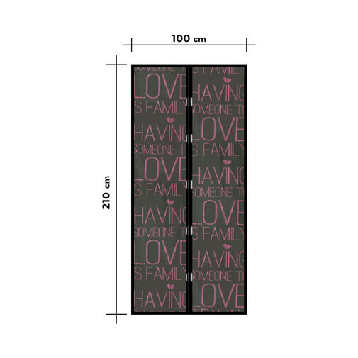 11398M • Szúnyogháló függöny ajtóra - mágneses - 100 x 210 cm - 