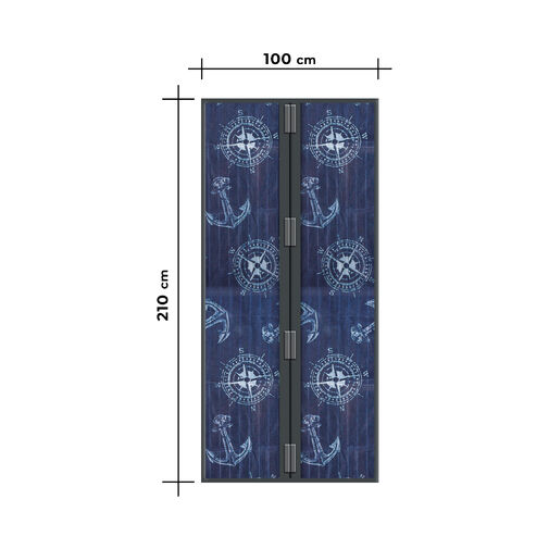11398S • Szúnyogháló függöny ajtóra - mágneses - 100 x 210 cm - horgonyos