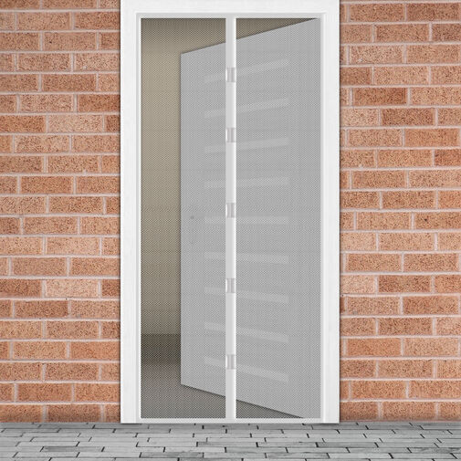 11398WH • Szúnyogháló függöny ajtóra - mágneses - 100 x 210 cm - fehér