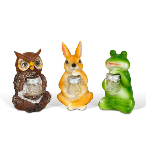 11430A • Szolár állatfigurák - 3 féle - 10 melegfehér LED - 15 cm