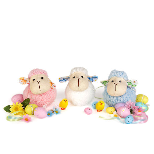 11584 • Textil dekoráció - bárány - 9 cm - 3 féle