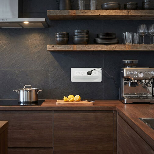 20446WH • Rejtett elosztó - 4-es - Felnyíló kivitel - fehér