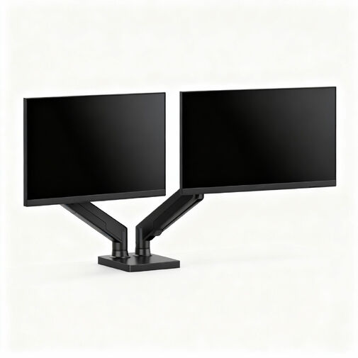 39684B • Monitor&TV tartókonzol - dupla karos, teleszkópos - asztallapra rögzíthető - 45 cm, 32