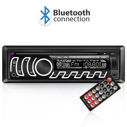 39704 • CD/MP3 fejegység - Bluetooth, FM tuner, USB, SD, AUX - változtatható háttérvilágítás