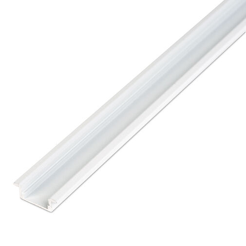 41011A2-WH • LED aluminium profil sín - 2000 x 23(17) x 8 mm - süllyeszthető U profil - fehér
