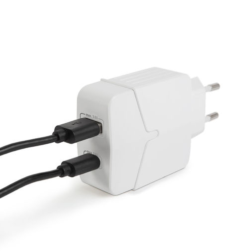 55044WH • Hálózati Adapter USB + Type-C PD18W gyorstöltéssel - fehér