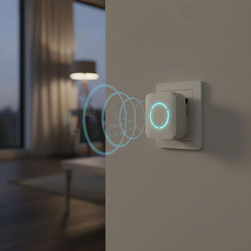 55331WH-2 • Digitális elem- és vezeték nélküli csengő - Kinetic - 2 beltéri - fehér - kék LED