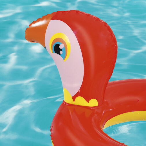 56404C • Felfújható úszógumi - papagáj - 79 x 58 cm