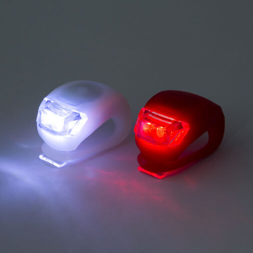 57069B • LED-es kerékpár lámpa szett TPE borítással - 2 db / szett