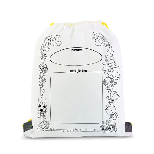 57317A • Színezhető tornazsák - 4 filccel - 33 x 27 cm