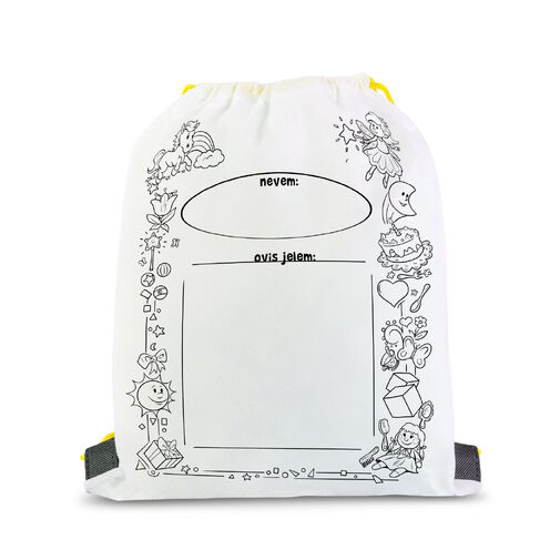 57317B • Színezhető tornazsák - 4 filccel - 33 x 27 cm