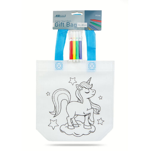 57318C • Színezhető ajándéktáska - 4 filccel - 24 x 22 cm - 2 féle