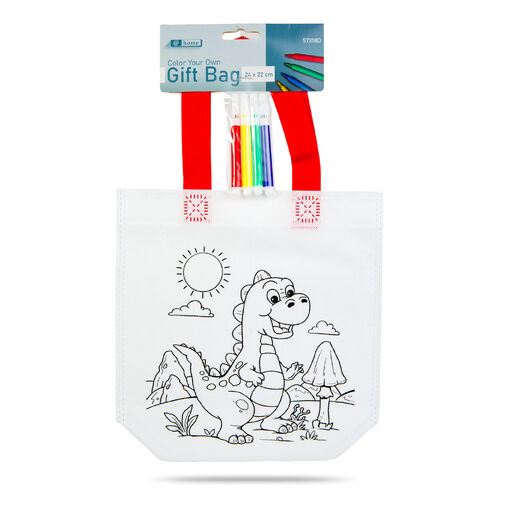 57318D • Színezhető ajándéktáska - 4 filccel - 24 x 22 cm - 2 féle