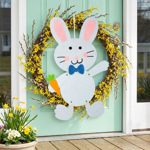 57964B • Húsvéti függő dekoráció - nyuszi, filc 