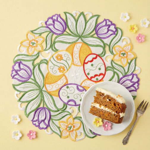 57976 • Húsvéti hímzett alátét -  Ø35 cm