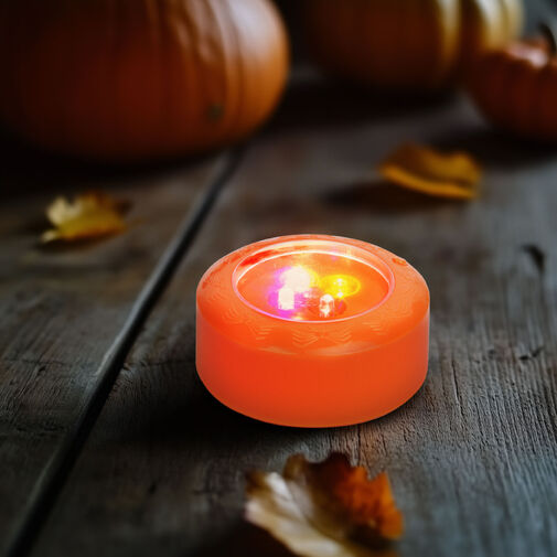 58177 • Halloween-i LED hangulatvilágítás - 4 színű LED - 2 x AAA - narancs - 77 x 35 mm