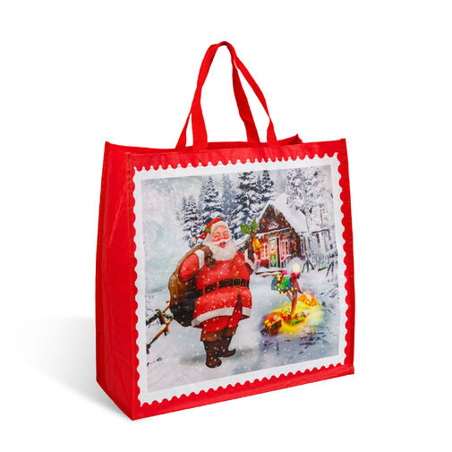 59714A • Karácsonyi ajándéktáska - piros - 45 x 44 x 19 cm