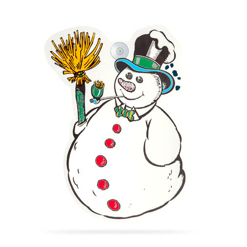 59736B • Karácsonyi ablakdekoráció - hóember - tapadókorongos - 30 x 29 cm