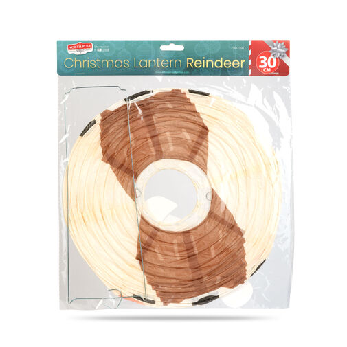 59739C • Karácsonyi lampion - rénszarvas - papír - 30 cm