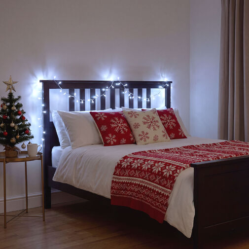 59769CT • Fényfüzér - 30 m - hidegfehér - 600 LED - 220-240V - 6W - átlátszó kábel