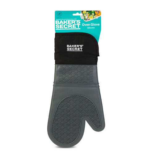 BS40108 • Baker's Secret konyhai sütőkesztyű - szilikon - 38,5 cm - szürke