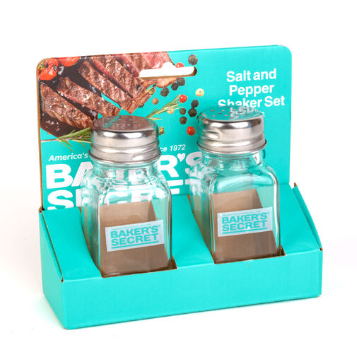 BS40149 • Baker's Secret só- és borsszóró szett - üveg - 9,2 cm - 2 db / szett