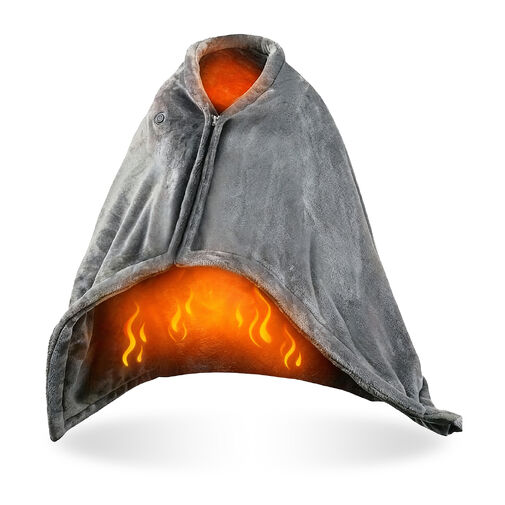 DA01204 • Fűthető USB -s takaró -  150 x 80 cm - 40 - 52°C - szürke