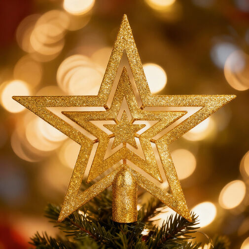 EDO-3082 • Karácsonyfadísz szett - 100 db gömb + csúcsdísz - arany