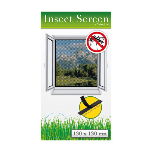 T11605BK-PCS • Szúnyogháló ablakra - 130 x 130 cm - fekete