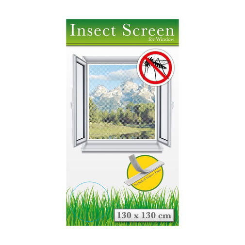 T11605WH-PCS • Szúnyogháló ablakra - 130 x 130 cm - fehér